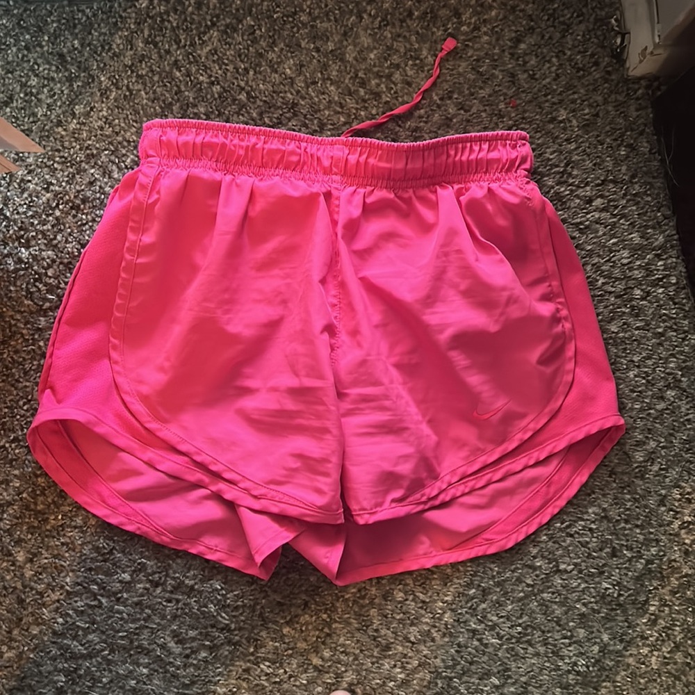Small hot pink Nike shorts